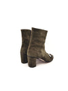 CHIARA KHAKI SUEDE LEATHER BOOTS (6,5cm)