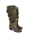 PHOEBE KHAKI SUEDE BOOTS (5,5cm)