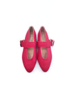 FLORENCE RED LEATHER BALLERINAS