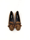 KIRA LEOPARD PRINT LEATHER LOAFERS