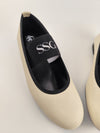 SSG x de.bour CREAM LEATHER BALLERINAS